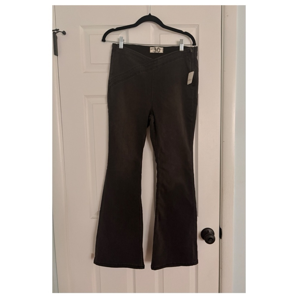 Free People Black Flared Pants